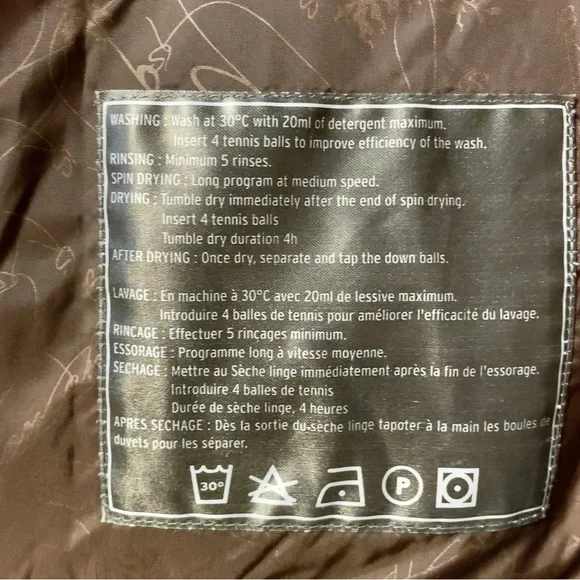 Salomon XS/P Women's Light Brown/grey fur Hooded Puffer Jacket, down - Picture 11 of 15